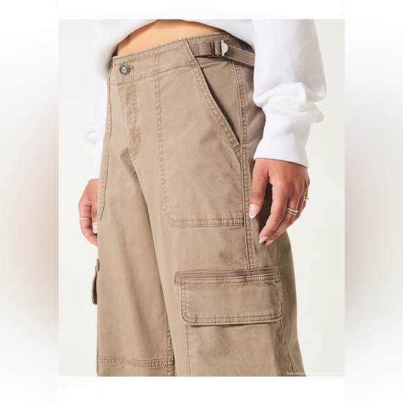 HOLLISTER Women’s👩🏻LOW-RISE BAGGY CARGO PANTS👖Sz 10R - Picture 10 of 10